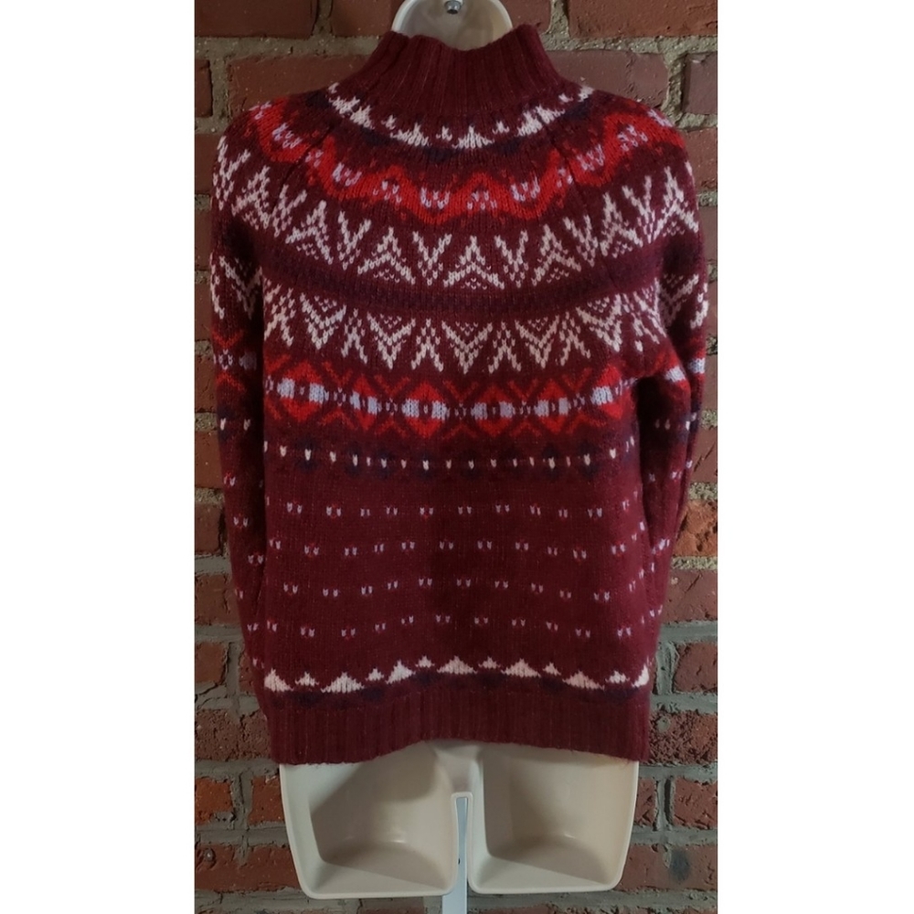 Festive Fairisle Mock Neck Sweater - Picture 4 of 6